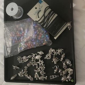 36 silver locket charm pendants